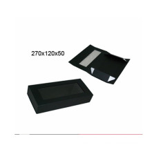 Luxury Royal-Level Black PU Leather Perfume Boxes with EVA Inner Padding